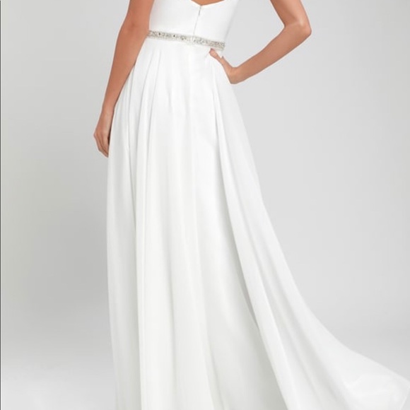 Love and Devotion White Beaded Maxi Dress! - Picture 2 of 6